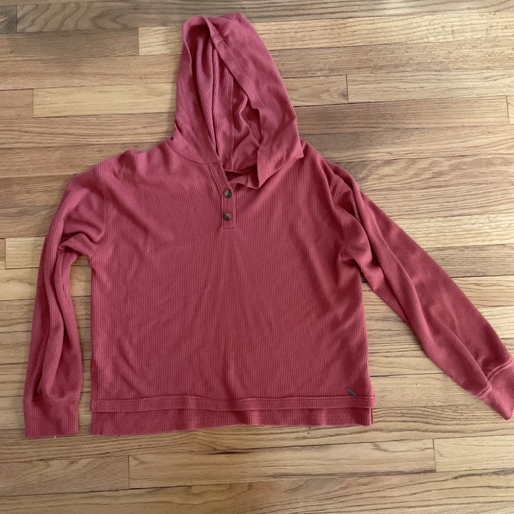 Burnt Orange Hollister Long Sleeve with Hood